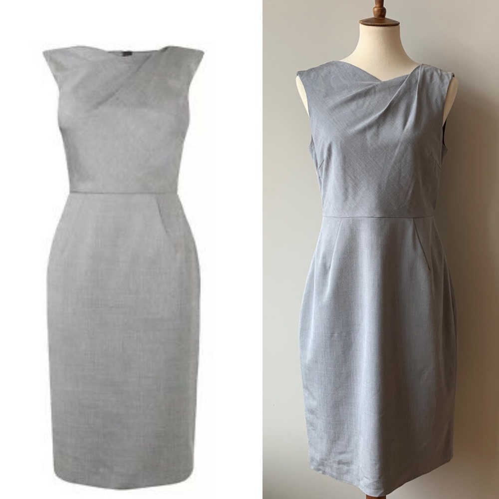 L.K. Bennett “Jodia” dress in gray, size 8